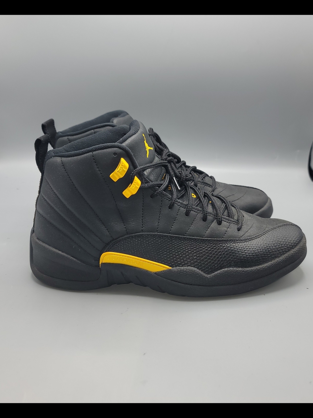 Nike Air Jordan 12 Retro Black Taxi Men's Size 11